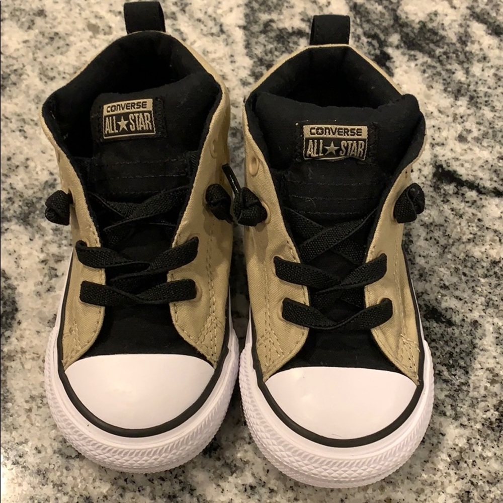 Boys new tan Converse shoes